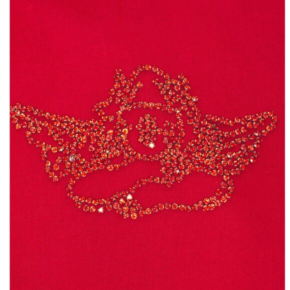 BOYS LIE Red Roses, Red Roses Velour Sweatshirt Bomber Jacket M/L $250 - Picture 3 of 11